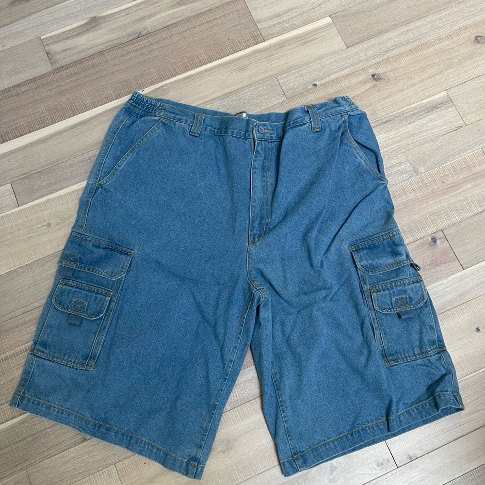 Men's Denim Cargo Shorts